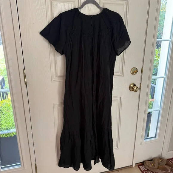 Madewell embroidered smocked midi dress - Picture 5 of 5